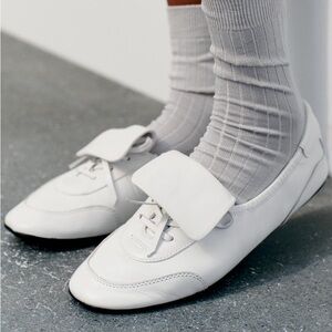 ZARA LEATHER BALLERINA SNEAKERS